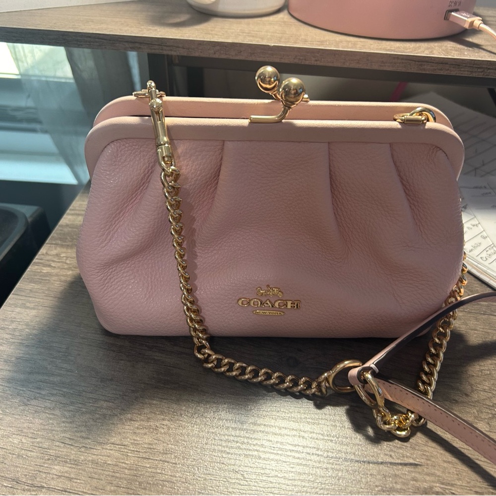 Coach pink satchel